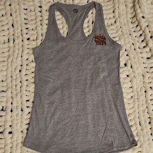 Stylish Gray Tank Top with Unique Logo